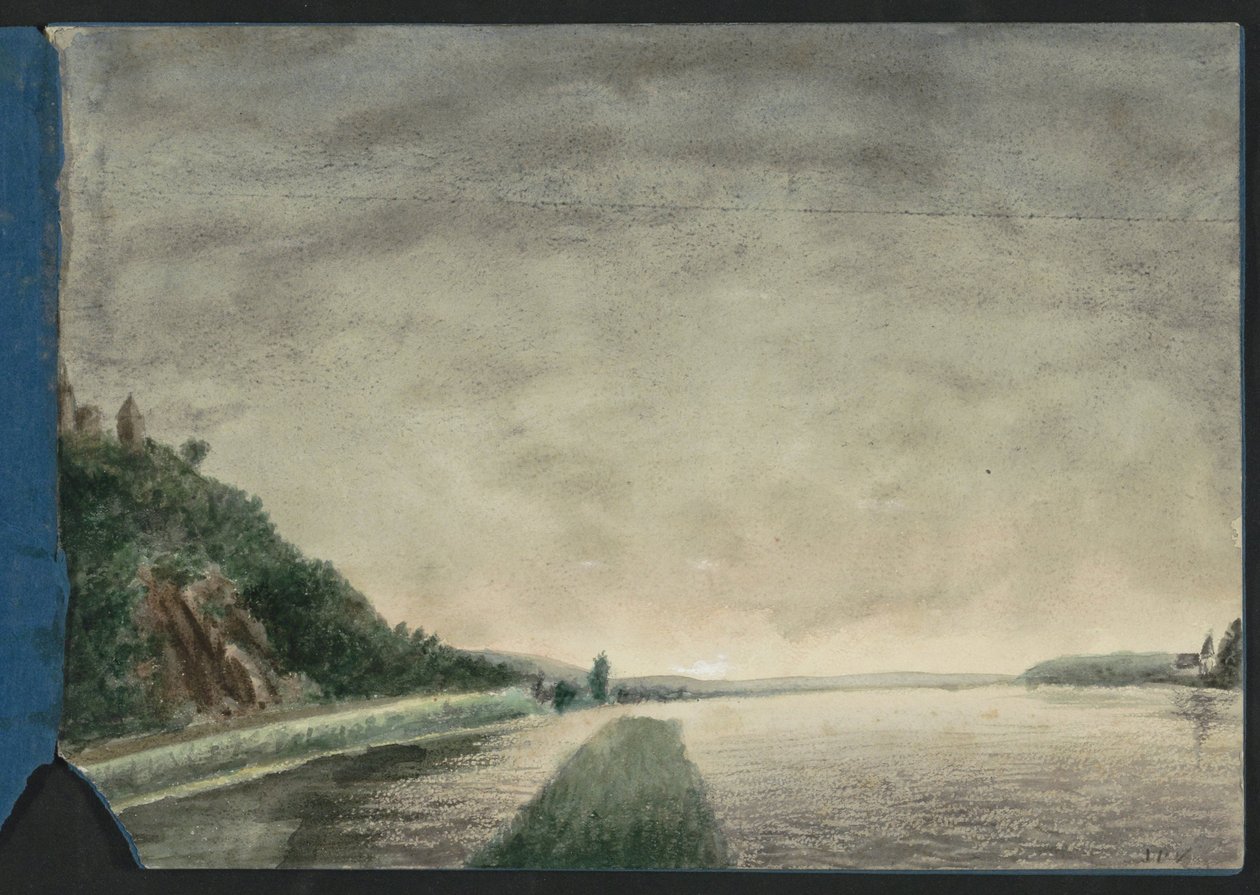 Fjelllandskap ved en innsjø av Jan Veth
