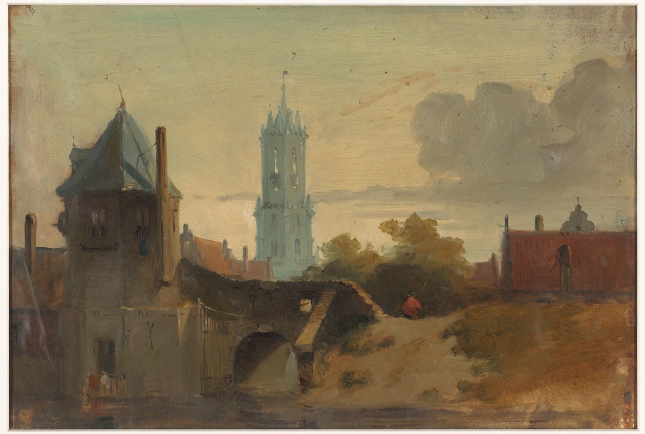 Utsikt over Delft av Jan Weissenbruch