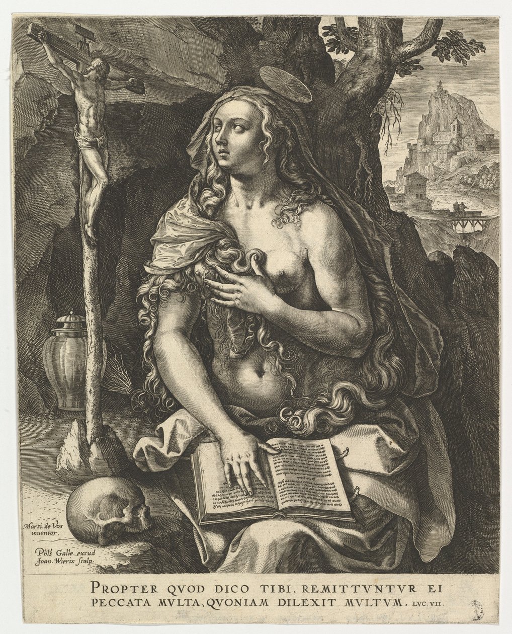Maria Magdalen.n.d. av Jan Wierix