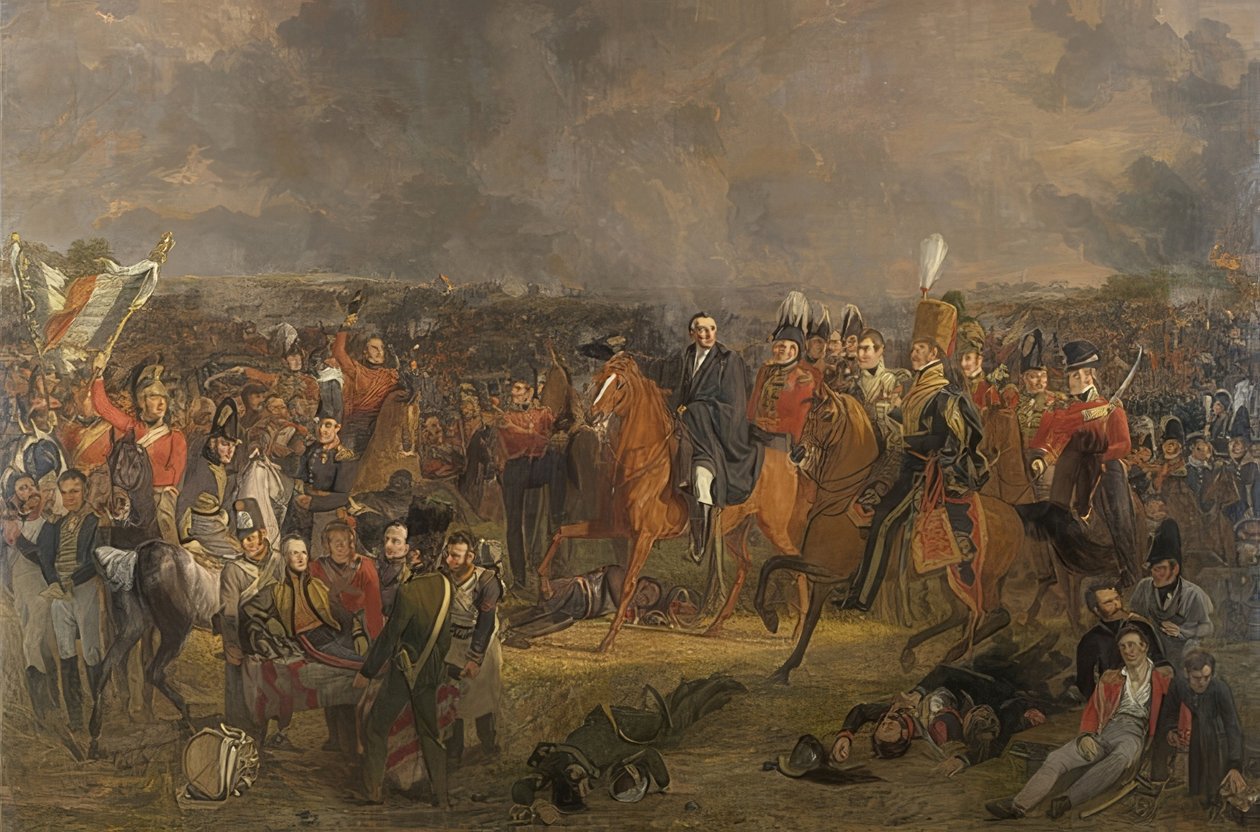 Slaget ved Waterloo. 1824 av Jan Willem Pieneman