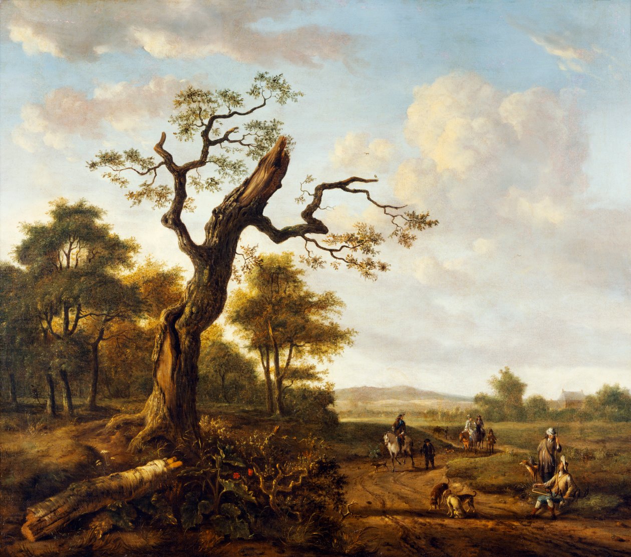 A Hawking Party (olje på lerret) av Jan Wiynants