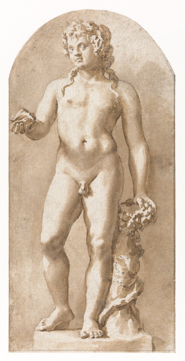 Unge Bacchus står av Jan de Bisschop