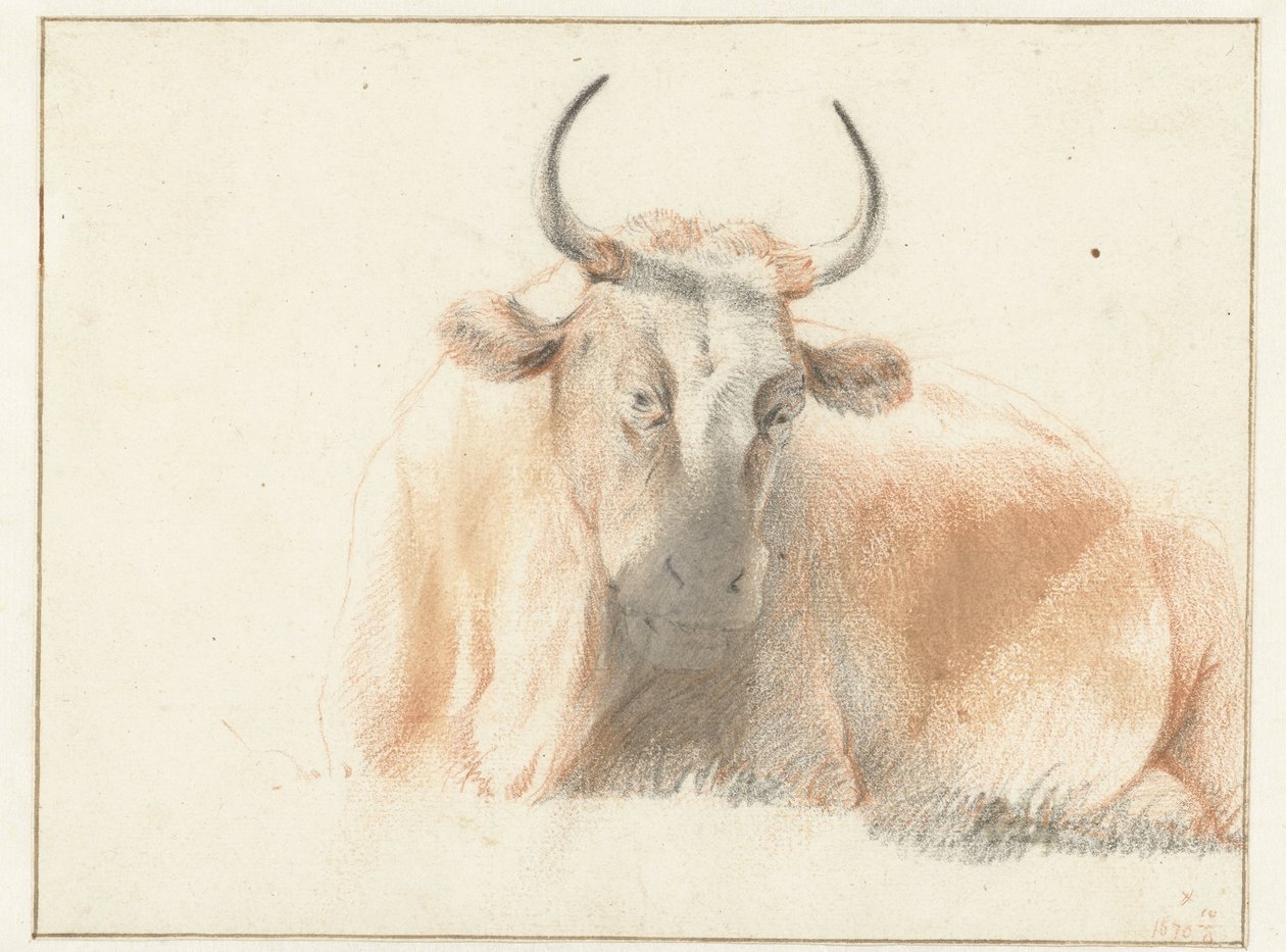Liggende ku av Jan de Bray (possibly)
