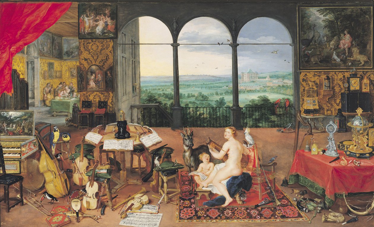 Høring, 1617 av Jan the Elder Brueghel