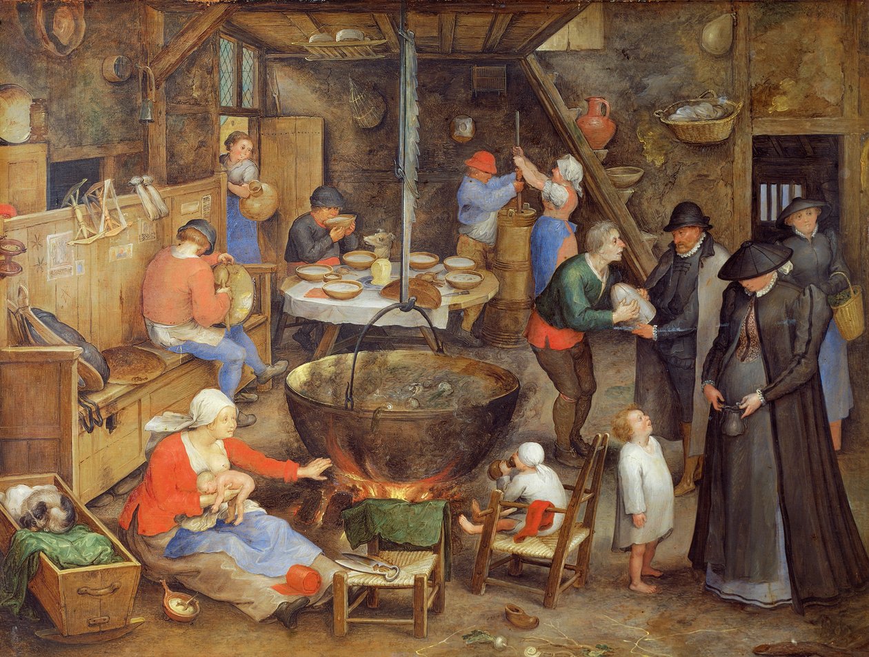 Besøket på gården av Jan the Elder Brueghel