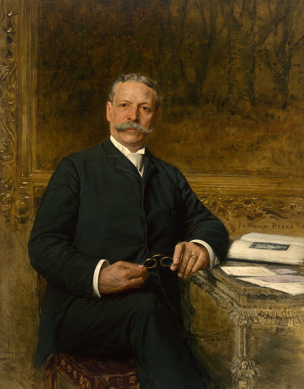 Charles Tyson Yerkes, ca. 1893. av Jan van Beers