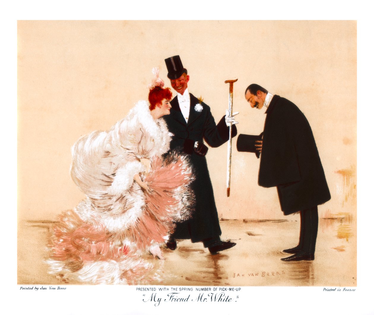 Min venn Mr White, c1870-1920. av Jan van Beers