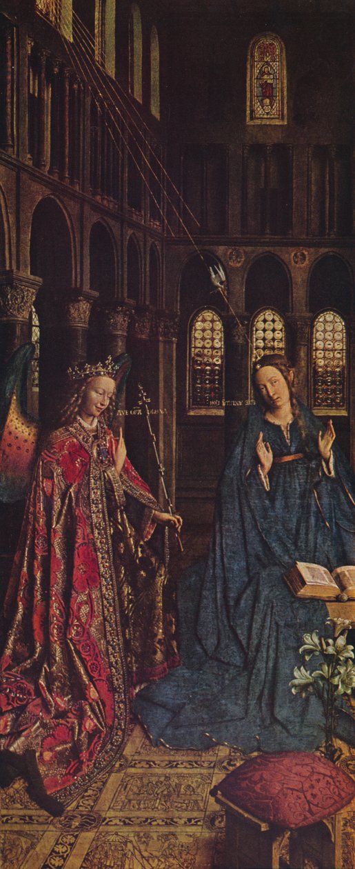 Bebudelsen, 1434-1436 av Jan van Eyck