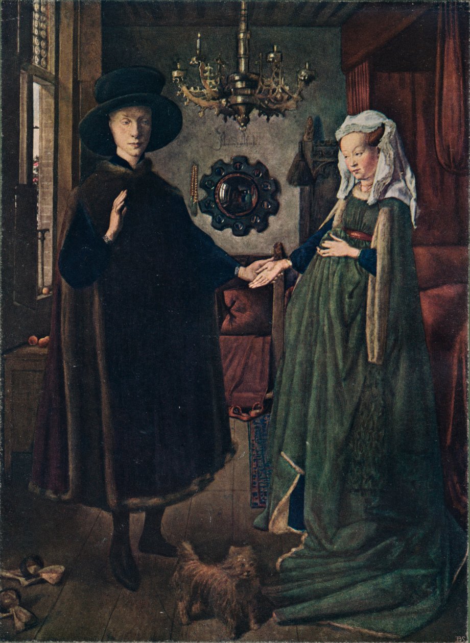 Arnolfini-portrettet, 1434, 1904 av Jan van Eyck