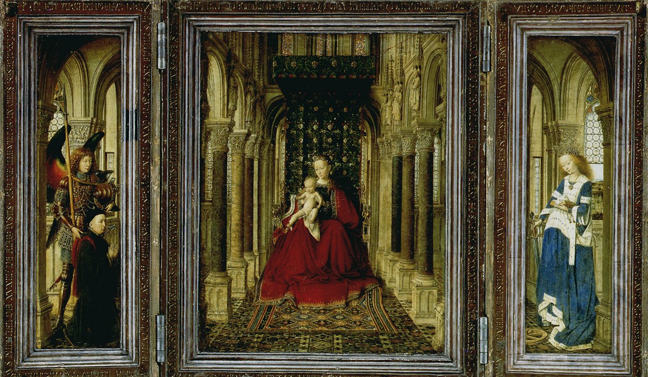 Dresden Altertavle Triptych, 1437 av Jan van Eyck