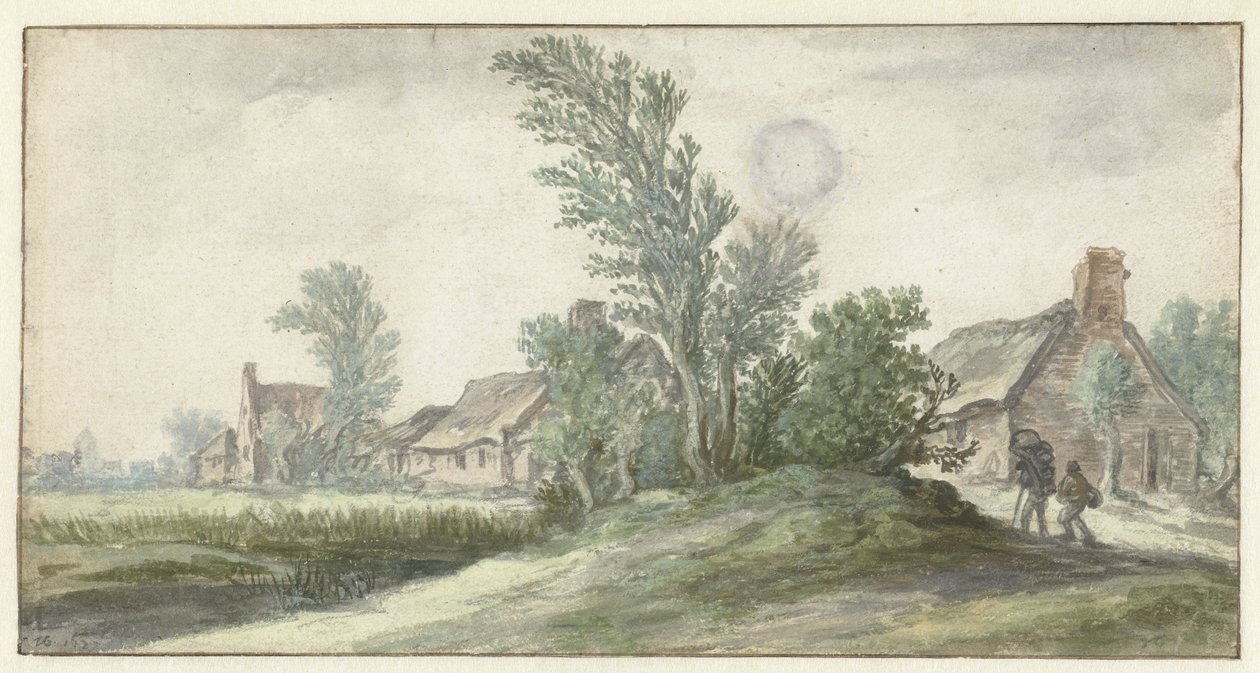 Utsikt over en landsby av Jan van Goyen (possibly)