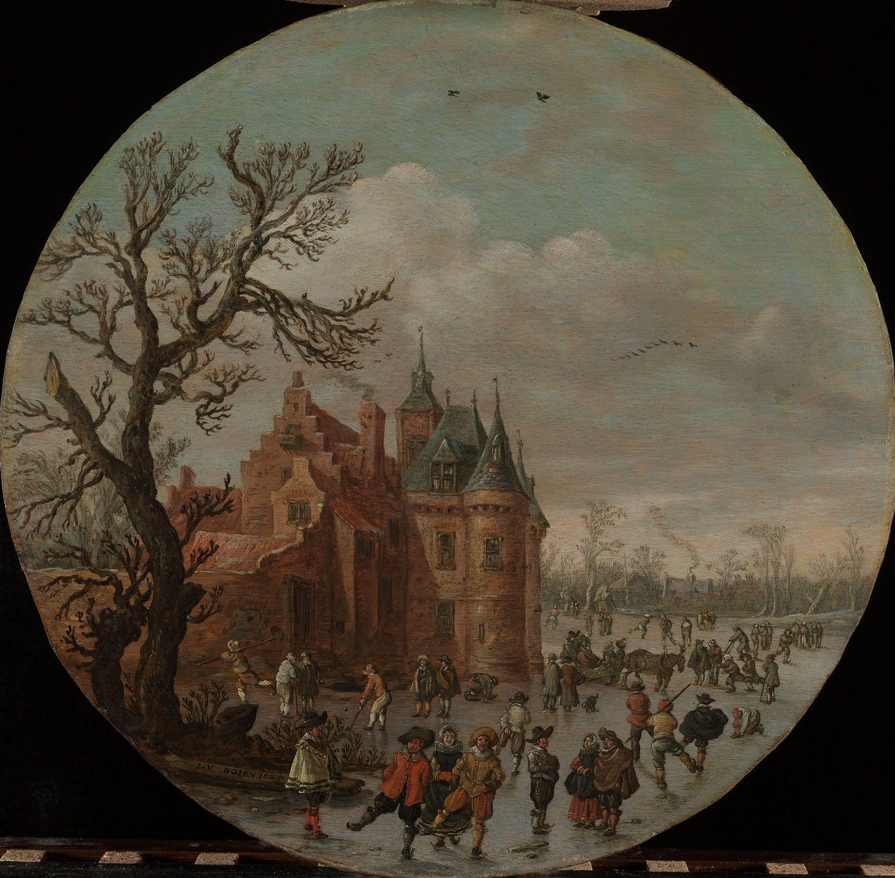 Vinter av Jan van Goyen (signed by artist)