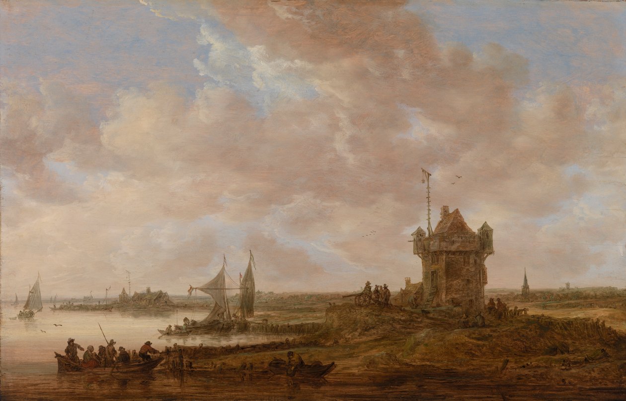 Det firkantede vakttårnet av Jan van Goyen
