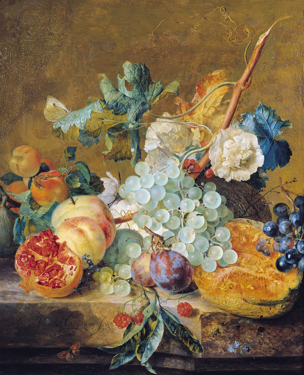 Blomster og frukt av Jan van Huysum