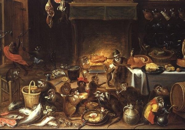 Aper fester av Jan van Kessel the Elder