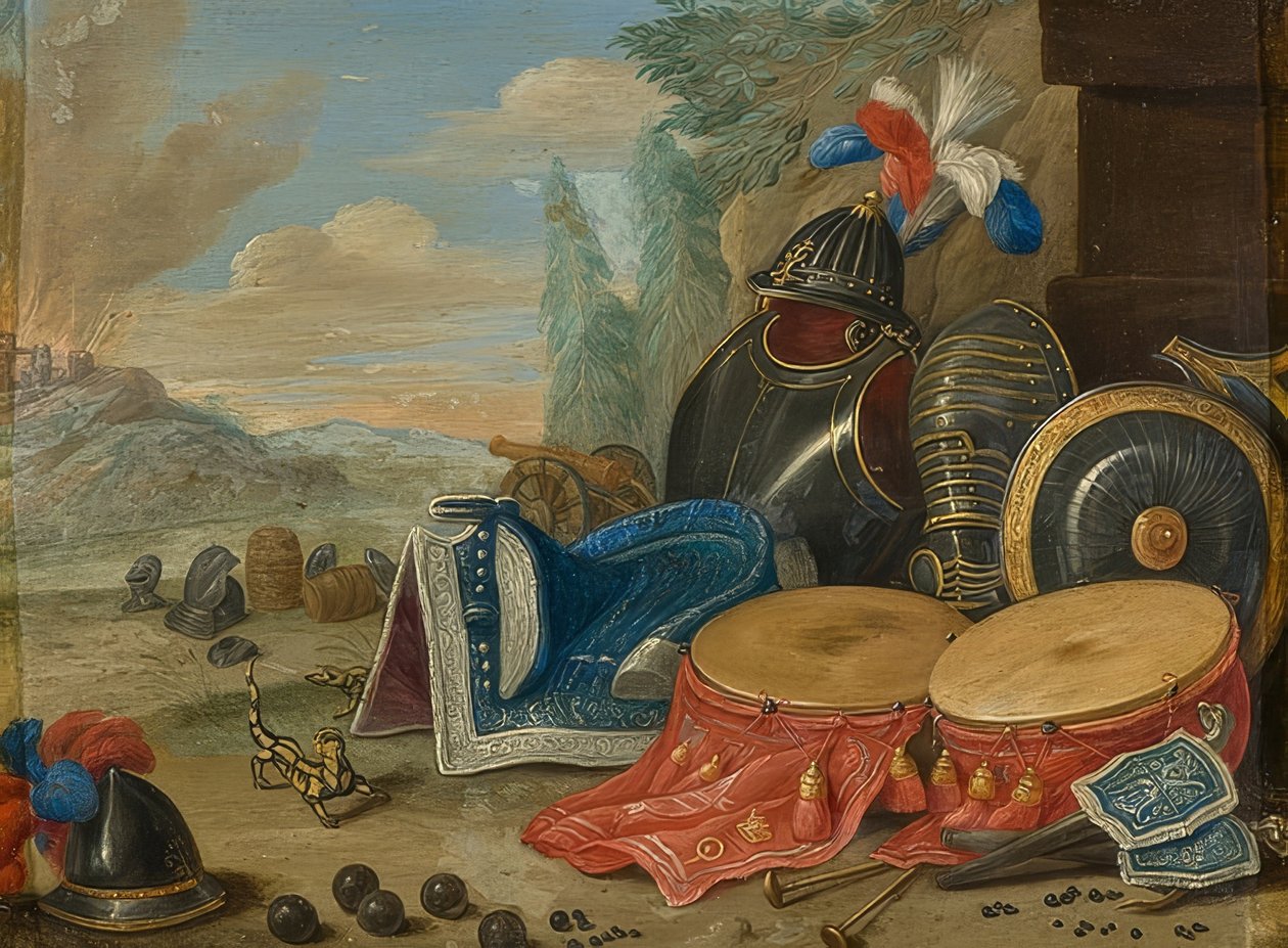 Symboler på krig av Jan van Kessel the Elder