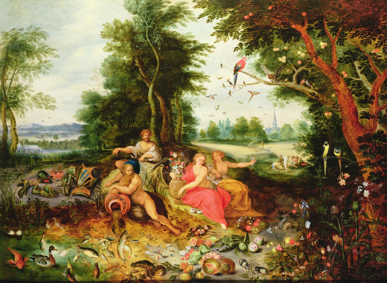 De fire elementene av Jan van Kessel the Elder