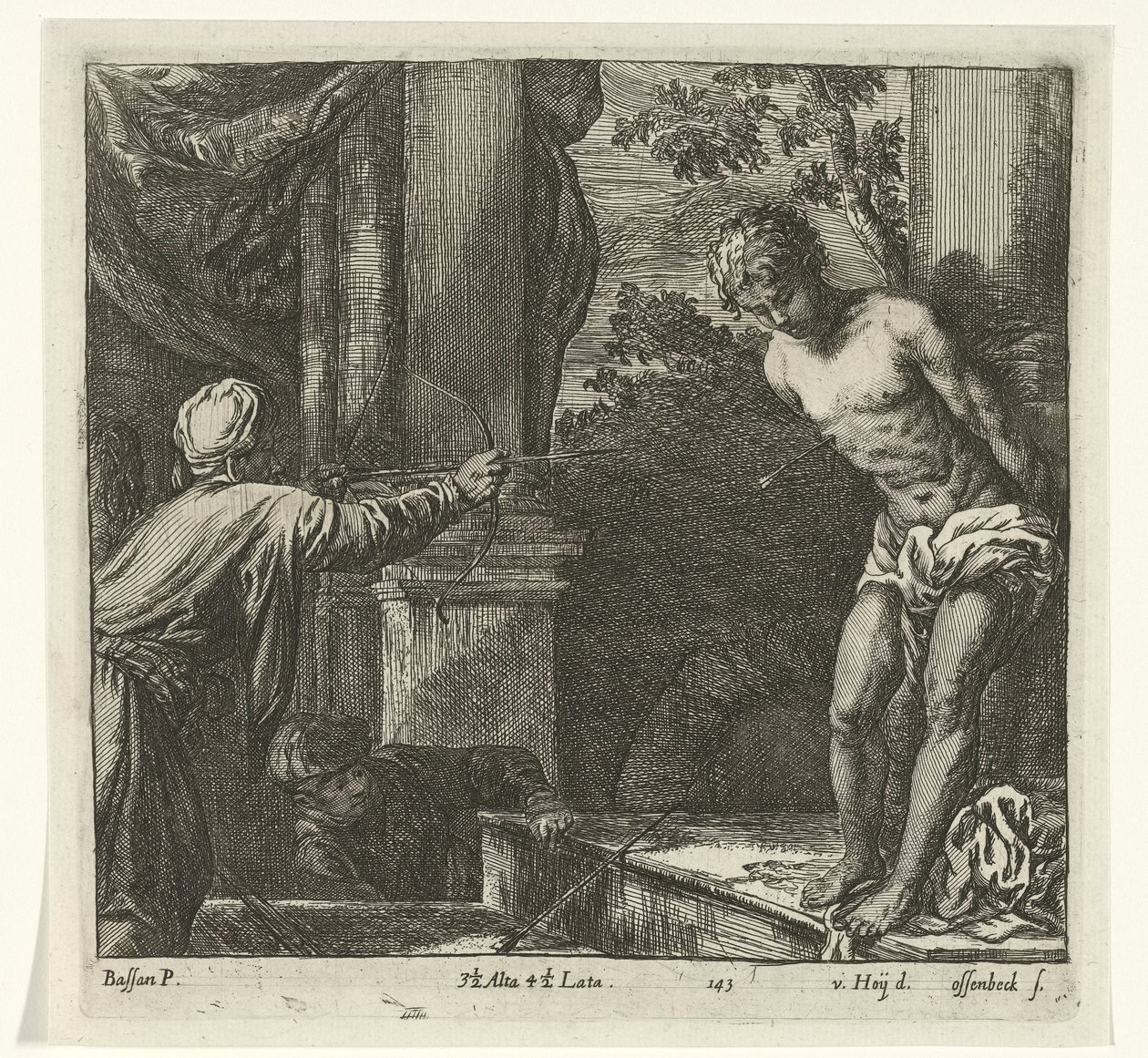 Sankt Sebastians martyrium av Jan van Ossenbeeck