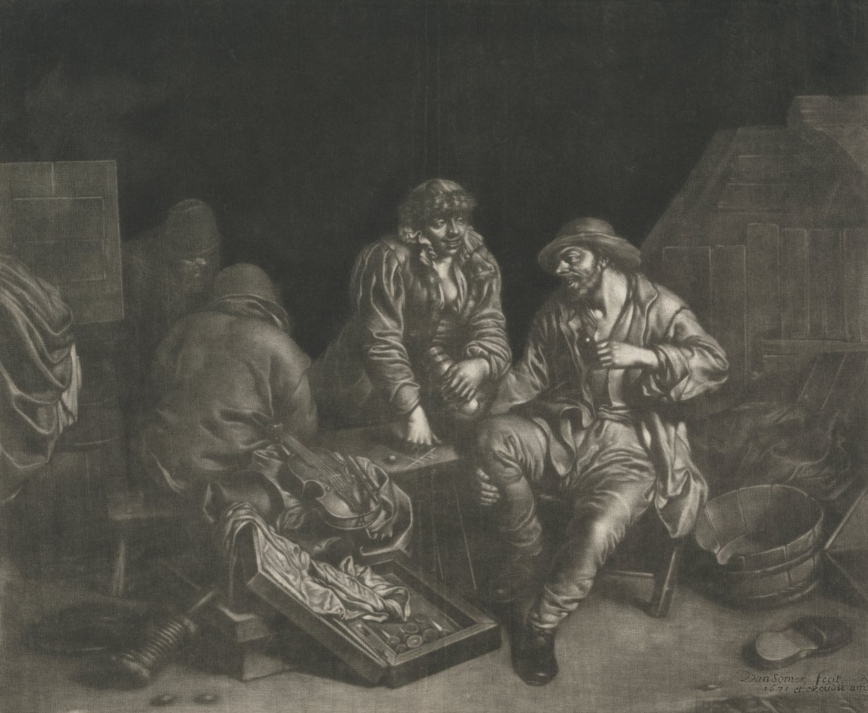 Tric-trac spillere av Jan van Somer