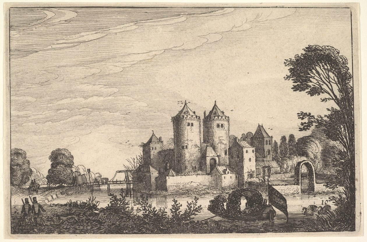Slottet, ca. 1616. av Jan van de Velde II