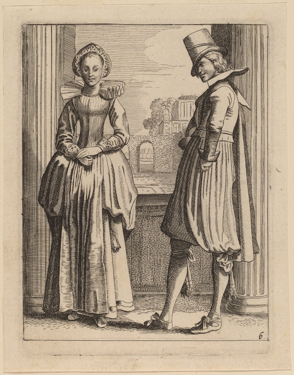 To figurer i kostyme av Jan van de Velde II