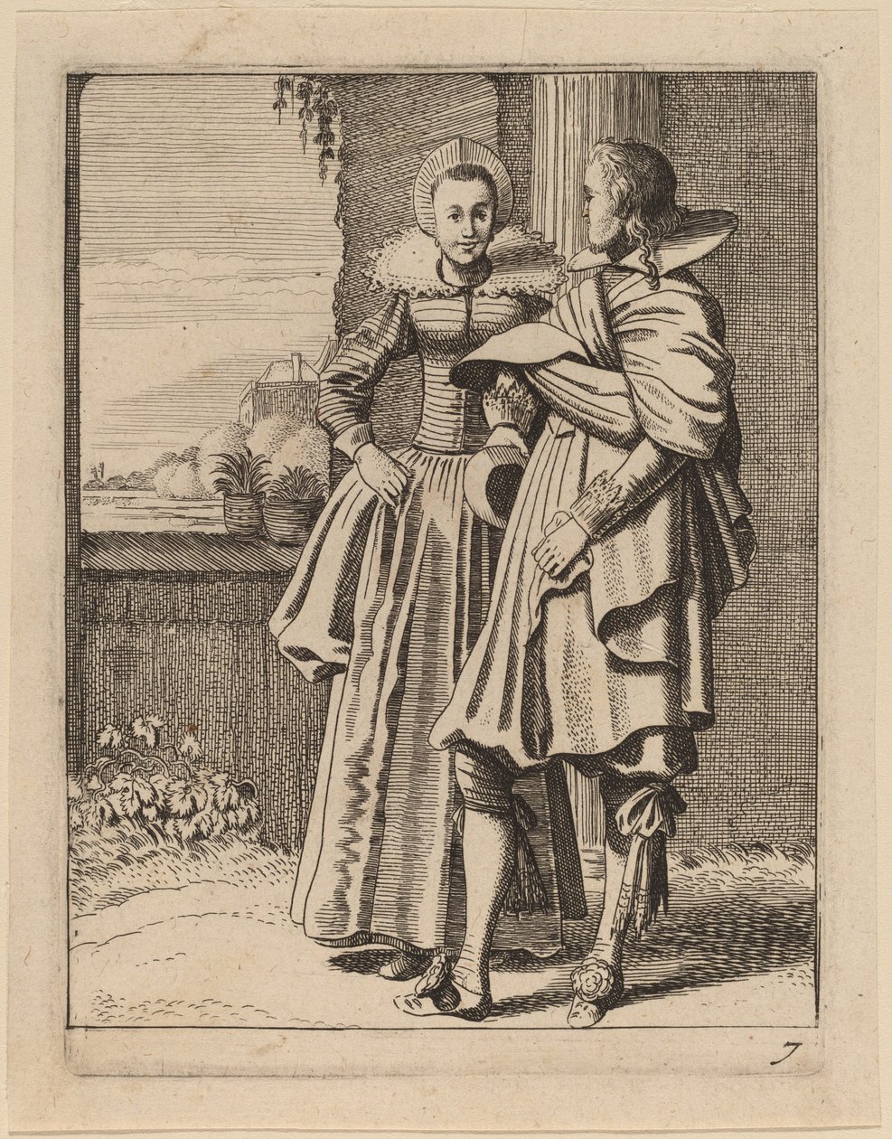 To figurer i kostyme av Jan van de Velde II