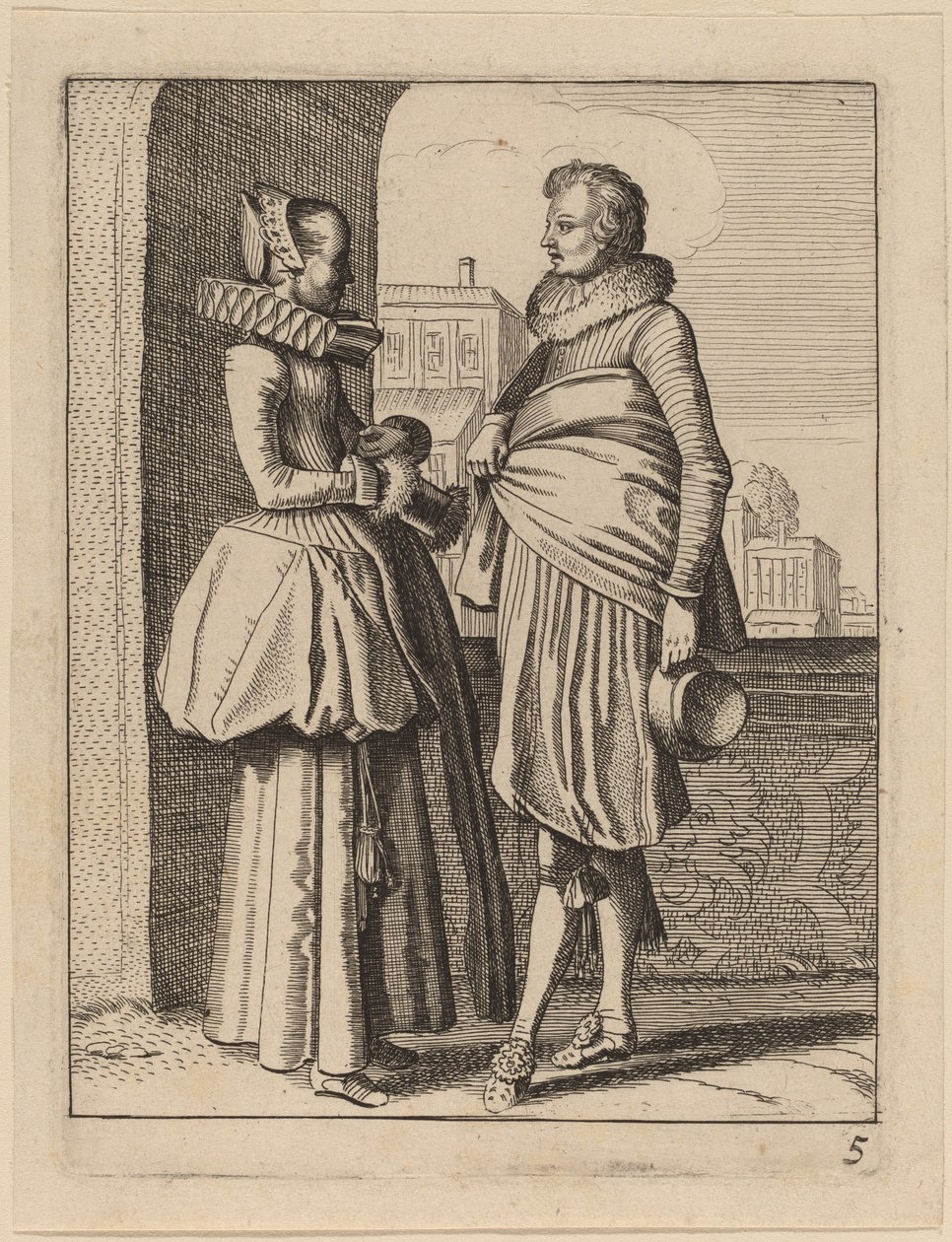 To figurer i kostyme av Jan van de Velde II