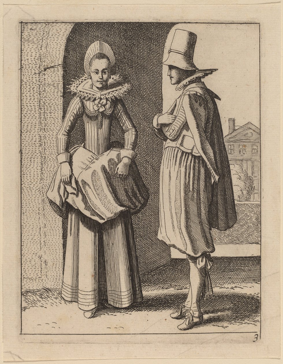 To figurer i kostyme av Jan van de Velde II