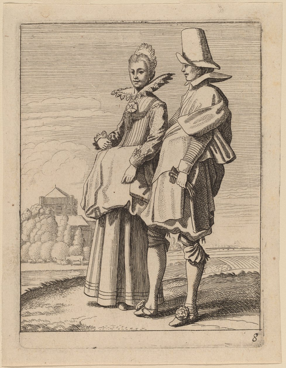 To figurer i kostyme av Jan van de Velde II