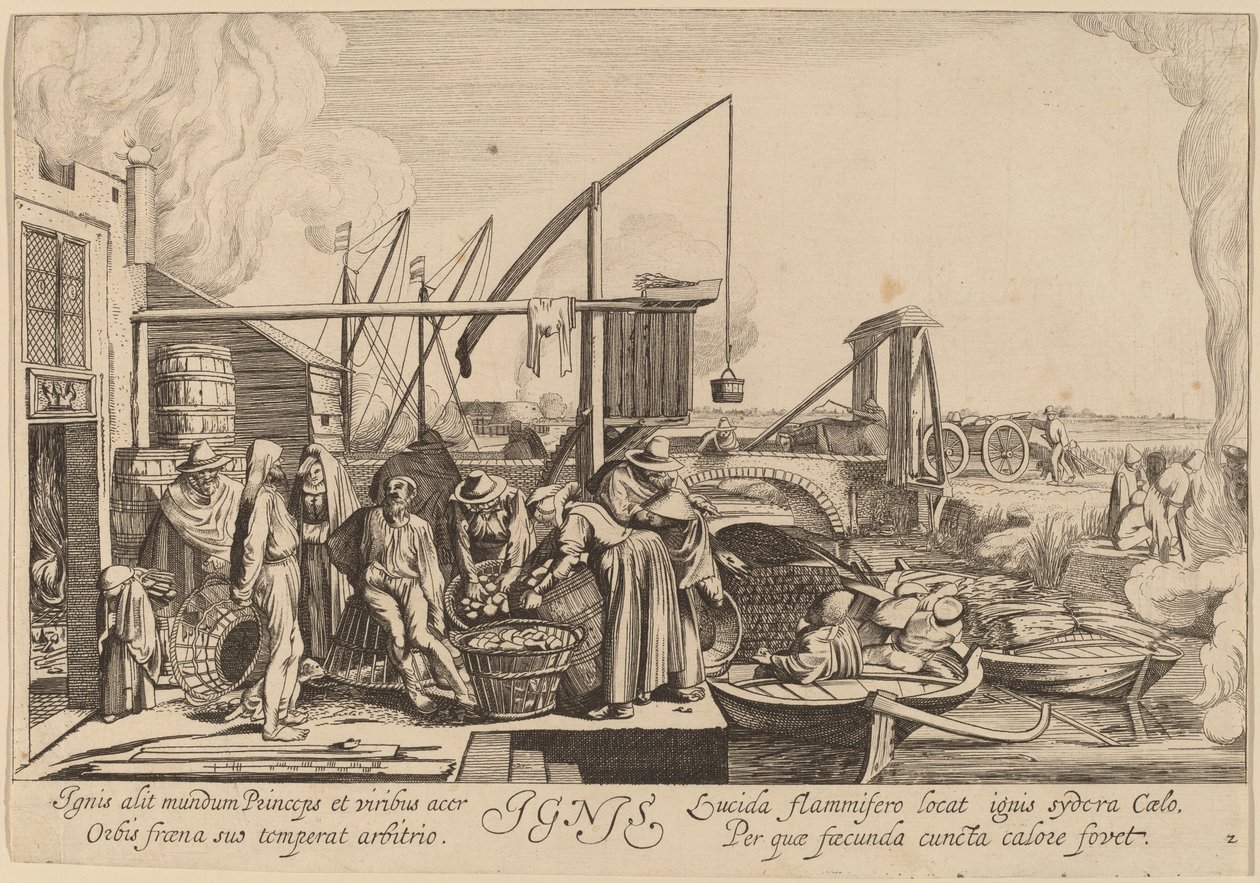 Brann av Jan van de Velde II after Willem Buytewech