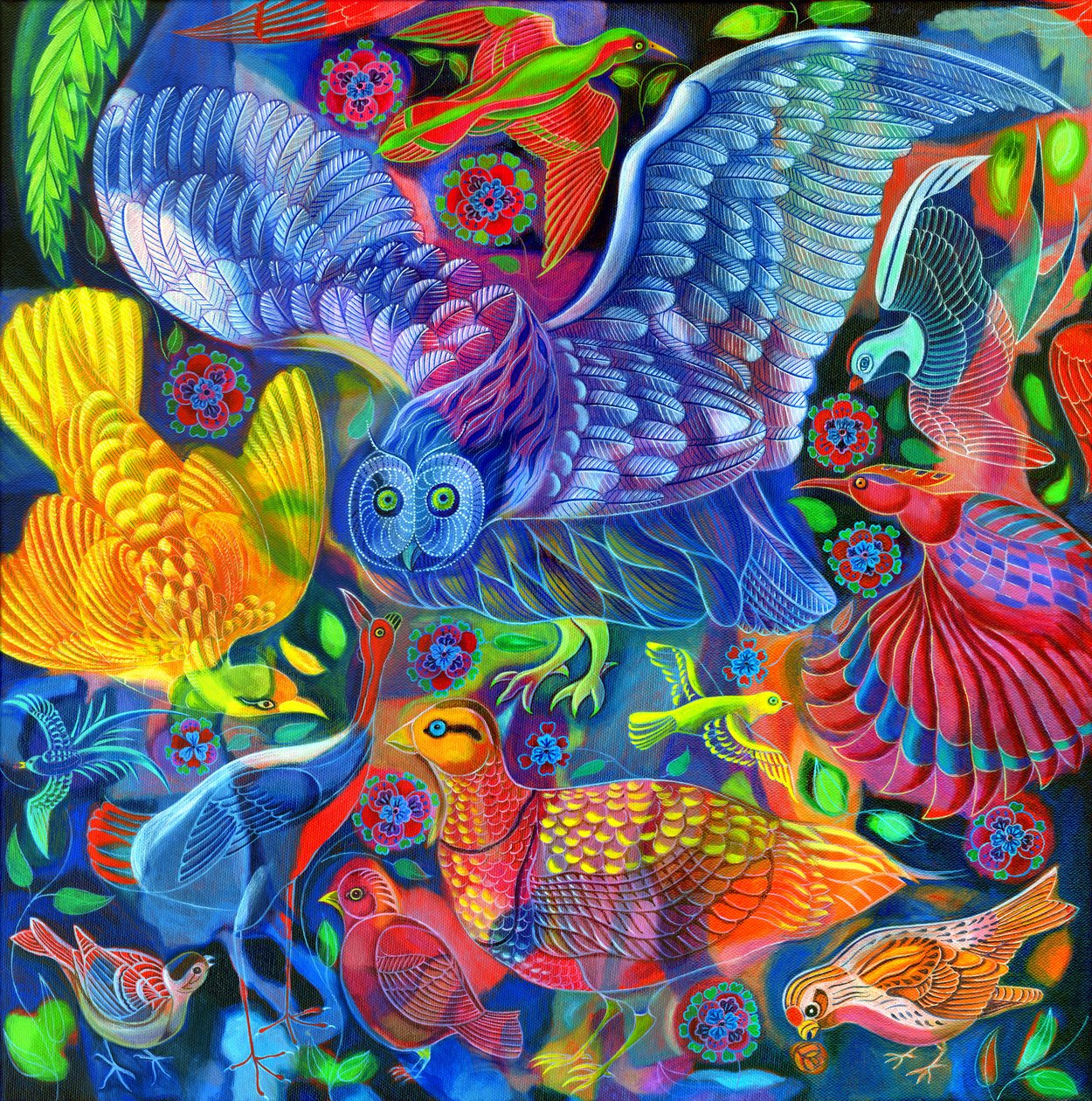 Fugler, 2010, av Jane Tattersfield