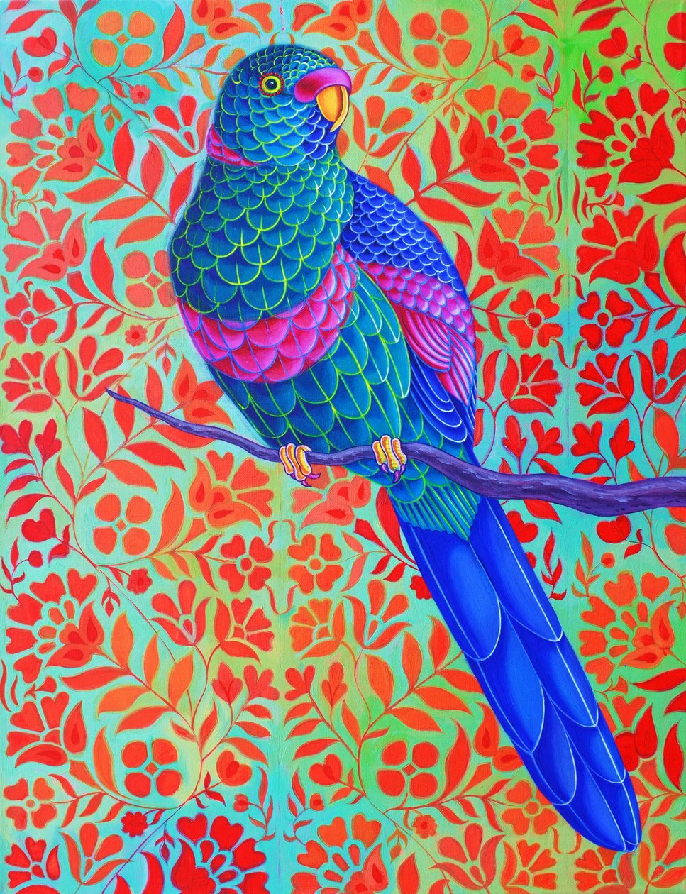 Blue Parrot, 2015, av Jane Tattersfield