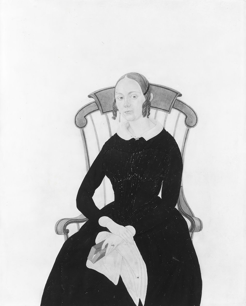 Lady Sittende i en Boston Rocker, . av Jane Anthony Davis