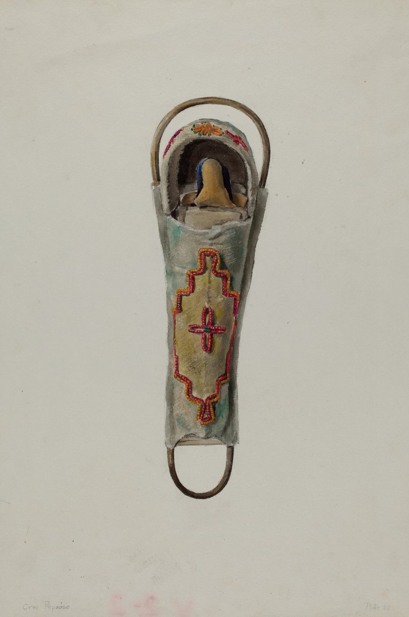 Cree Papoose dukke av Jane Iverson