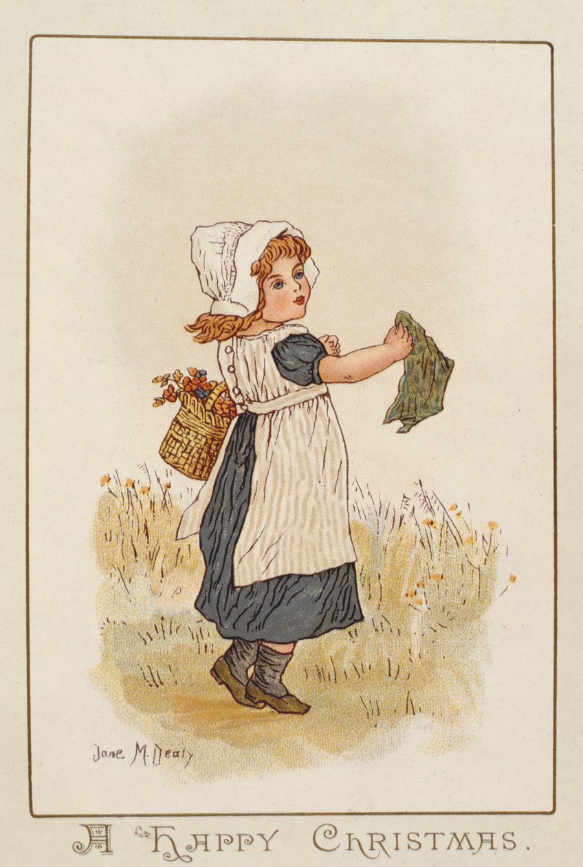 "En god jul" (chromolitho) av Jane M. Dealy