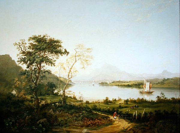 Loch Awe, Argyllshire (olje på lerret) av Jane Nasmyth