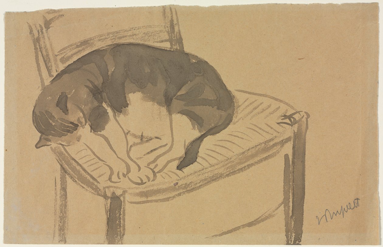 Sleeping Cat, første tredje 1900-tallet. av Jane Poupelet