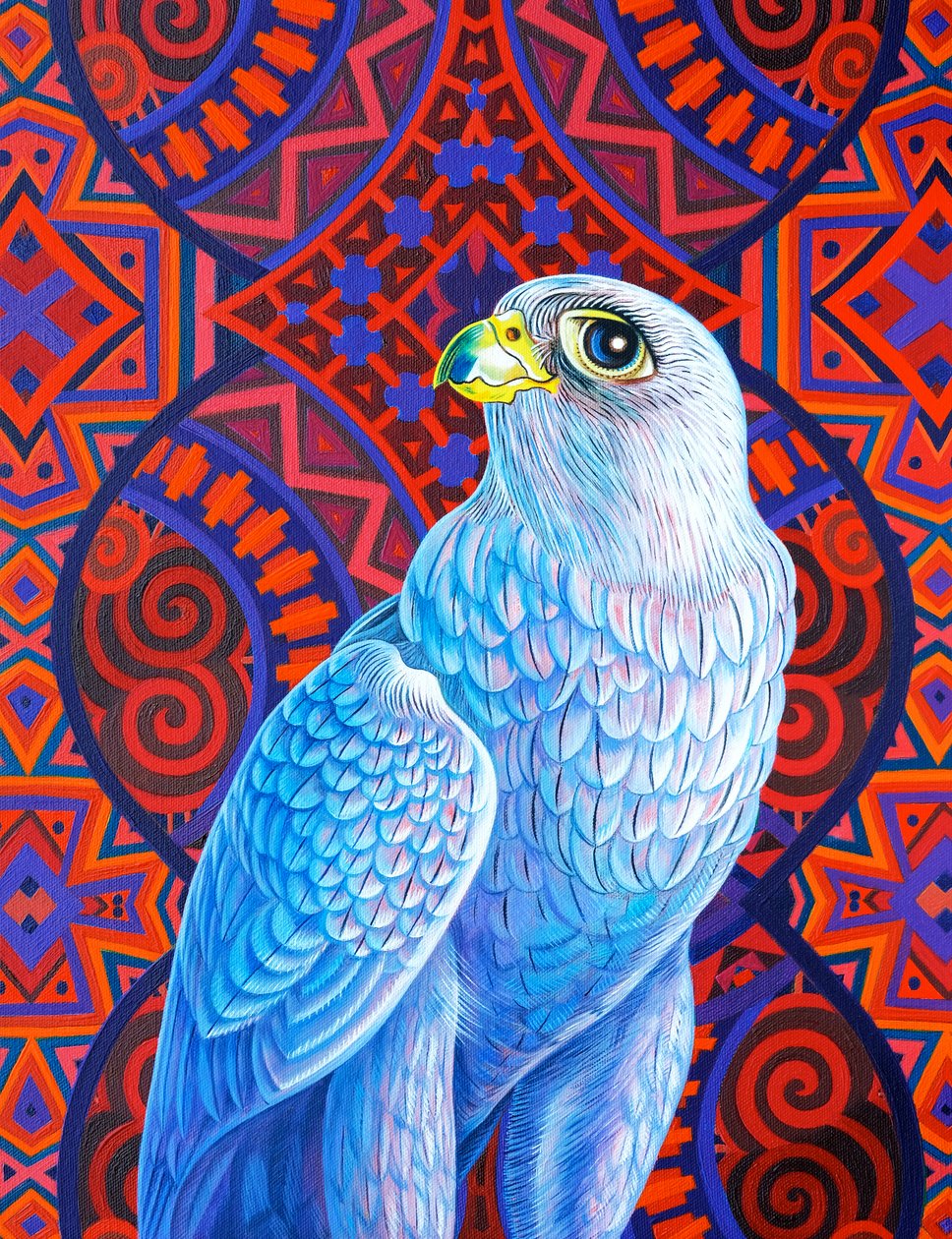 Gråfalk, 2017, av Jane Tattersfield