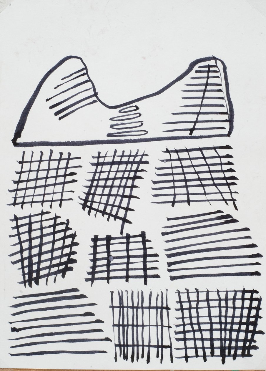 Tegning, 2015 (blekk på papir) av Janet McKenzie