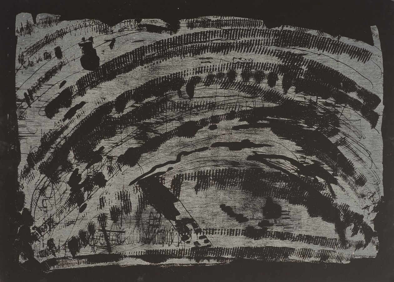 Poisoned Earth II, 2013 (motorsag-tresnitt) av Janet McKenzie