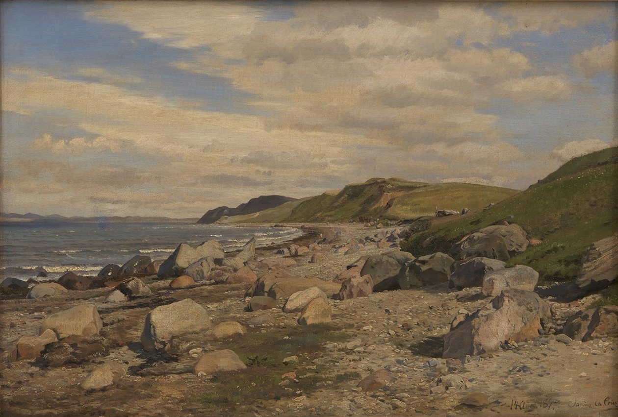 Stranddel på Helgenæs av Janus La Cour