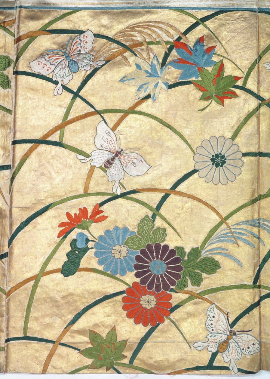 Noh kappe, detalj (sateng) av Japanese School