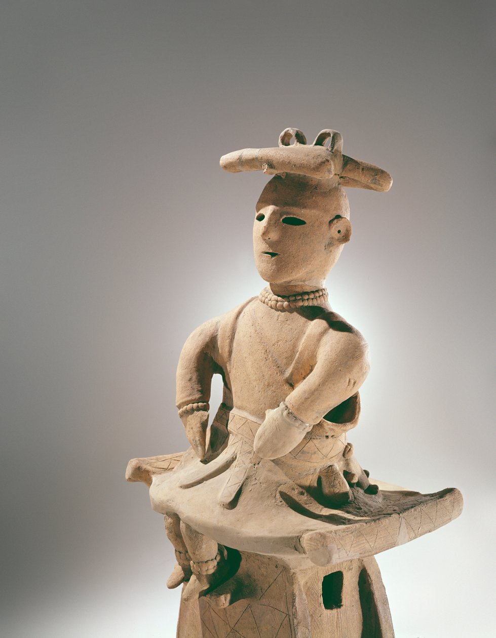 Barnefigur, arkaisk periode (terrakotta) av Japanese School