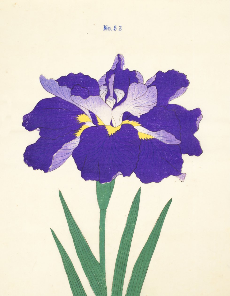 Saiwoga-Uma, nr. 53, 1890 (farget treblokktrykk) av Japanese School