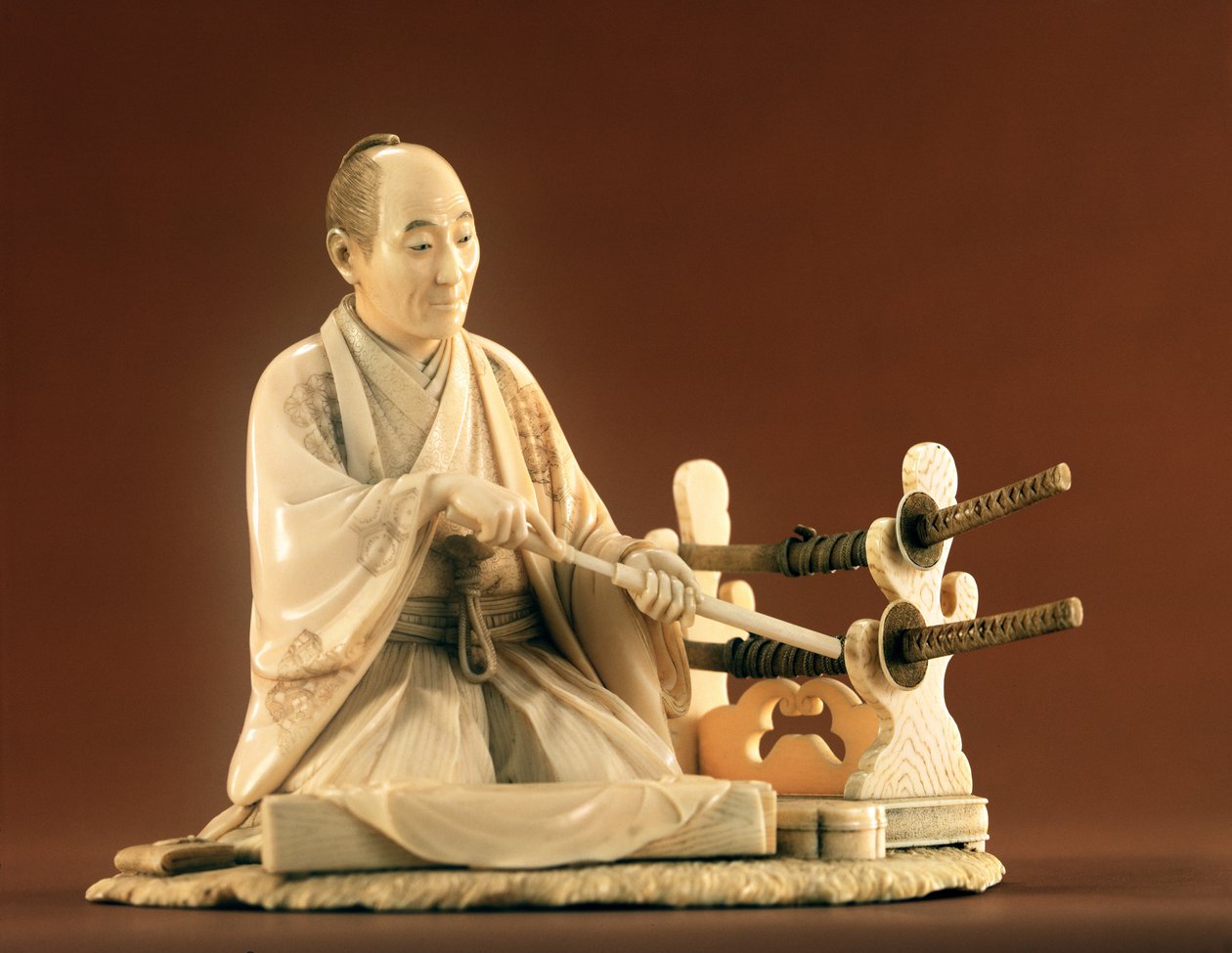 Samurai, utenfor kysten, Edo Perio d (1603-1868) av Japanese School