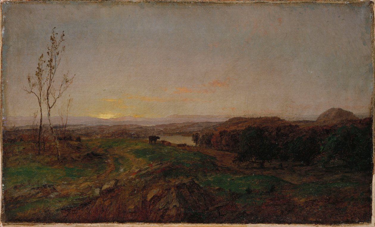 Tidlig kveldslandskap av Jasper Francis Cropsey