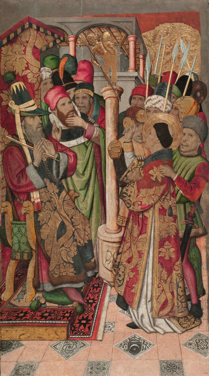 Saint Vincent før Dacian av Jaume Huguet
