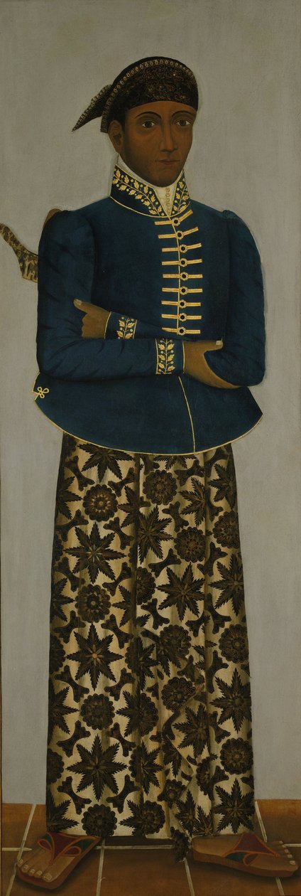 Javanesisk hoffmann, ca. 1820-70 av Javanese School