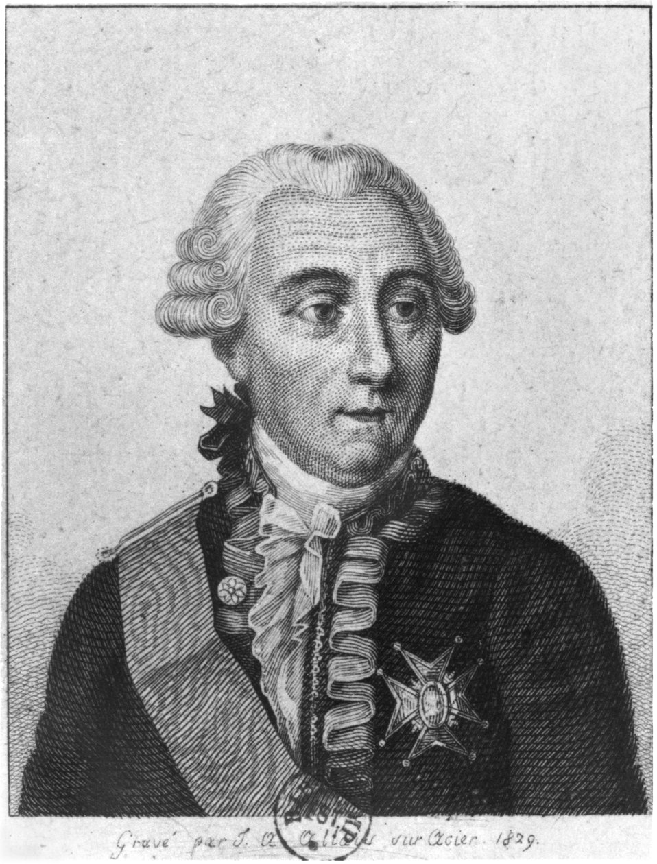 Grev Louis de Marbeuf (1712-86) 1829 av Jean Alexandre Allais