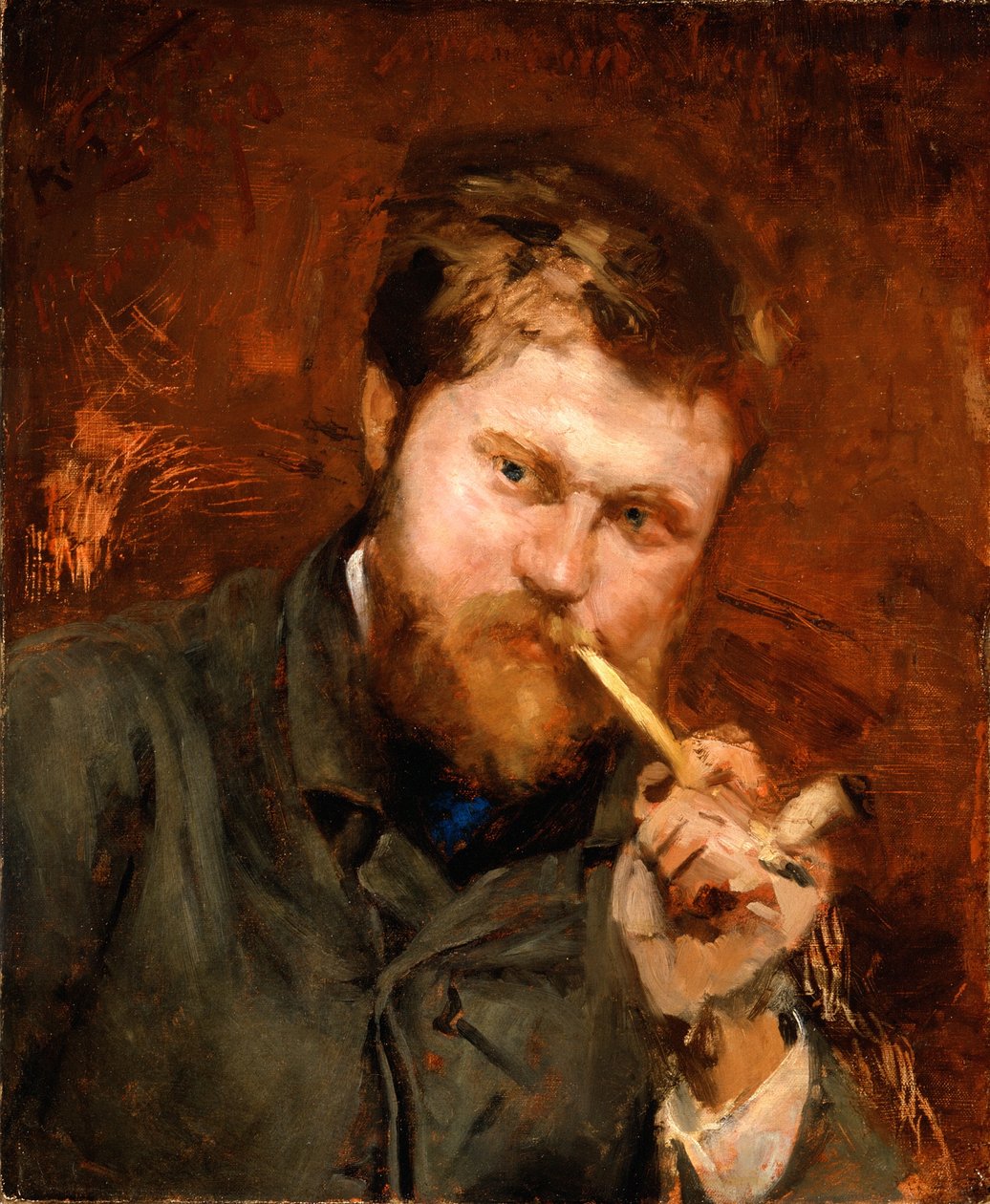 Mann som røyker en pipe, ca. 1875 av Jean Alexandre Joseph Falguiere